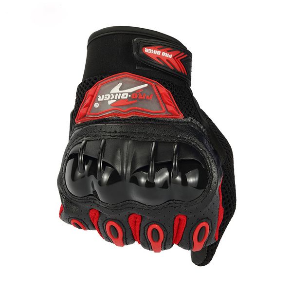 

full-finger screen touch motorcycle gloves hard shell protective moto riding gloves men breathable motocross off-road/adv, Black
