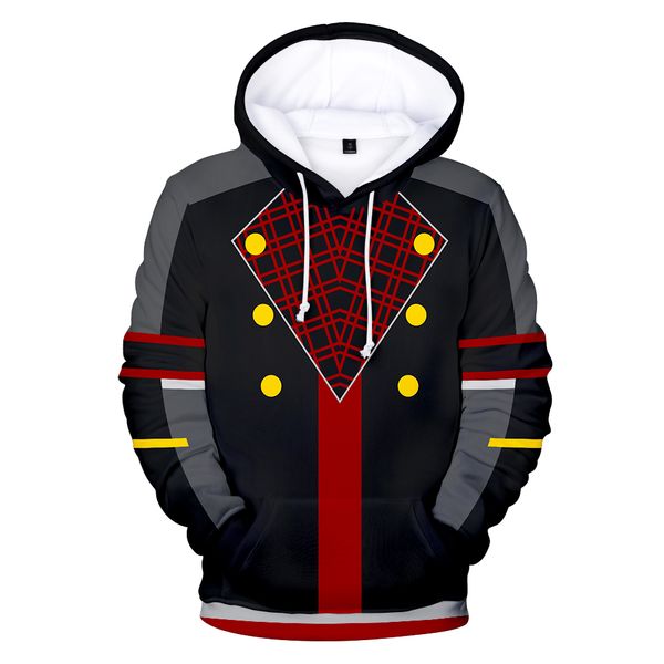 

men's hoodies game kingdom hearts 3d hoodies fashion new style harajuku sweatshirts kingdom hearts hoody hip hop streetwear 4xl, Black