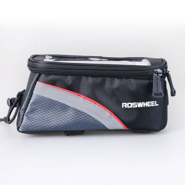 

5.5 /4.8 /4.2 inches front roswheel bike frame bag cell phone case cycling pouch touch screen mtb bycicle bicycle basket 12496