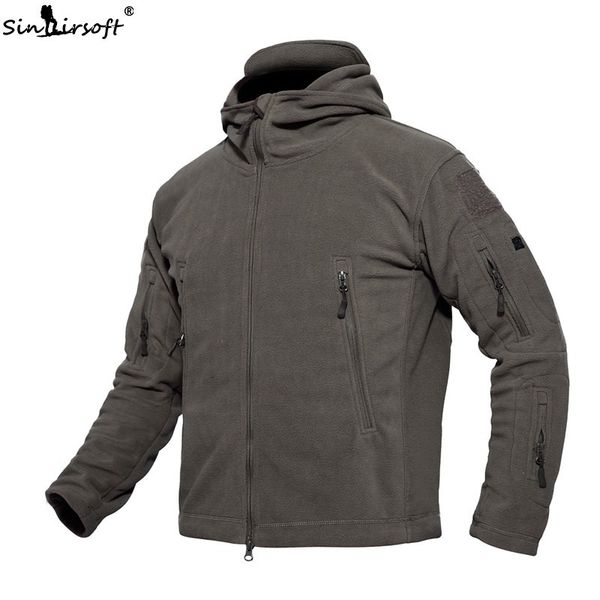 

тактический равномерное открытый мягкая оболочка флис толстовка куртка jaket мужчины тепловой охота одежда толстовки отдых туризм, Black