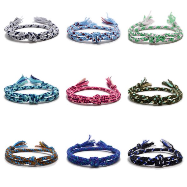 

minimalist vintage rope bracelets for women handmade woven thread bracelet men jewelry, Golden;silver