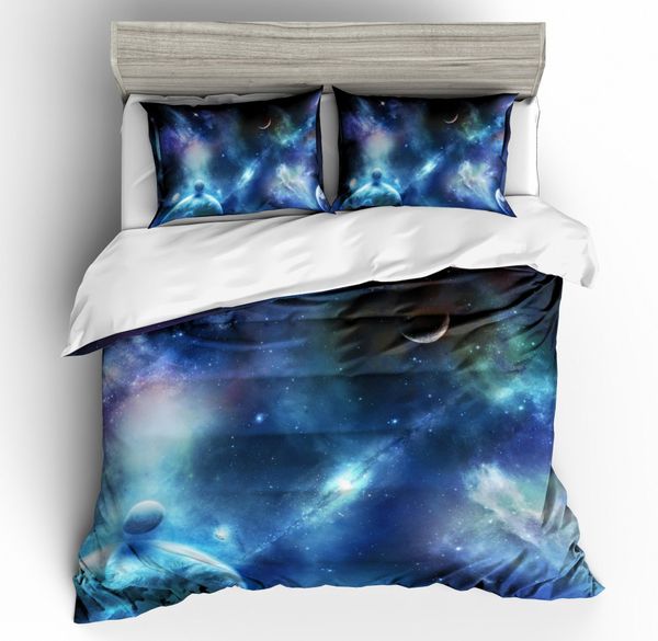 2019 New Universe Star Starry Sky 3d Printing Bedding Set Queen
