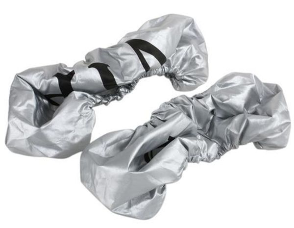 

dust-proof license plate cover for car - silver