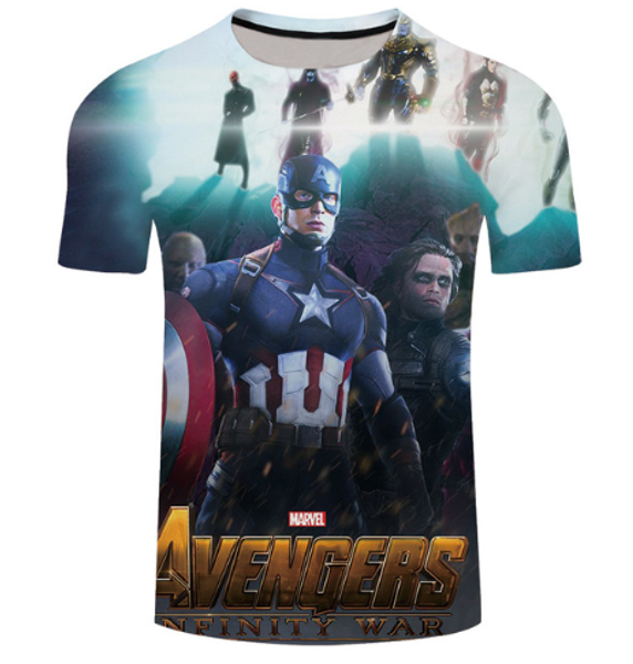 

классические marvel avengers 3 thanos новые горячие модные футболки женщины мужчины лето унисекс смешные 3d печати с коротким рукавом crewne, White;black