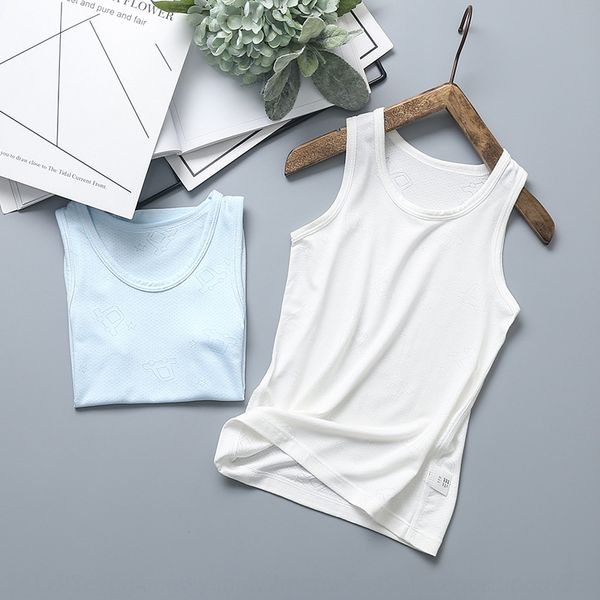 

pedi baby 2019 vest t-shirt jacquard boy's vest car jacquard ice silk mesh medium and large children's base shirt sleeveless t-shi, Blue