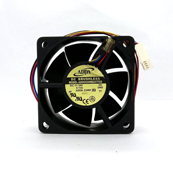 

original adda ad06024hb257f00 dc24v 0.11a 60x60x25mm 4lines cooling fan