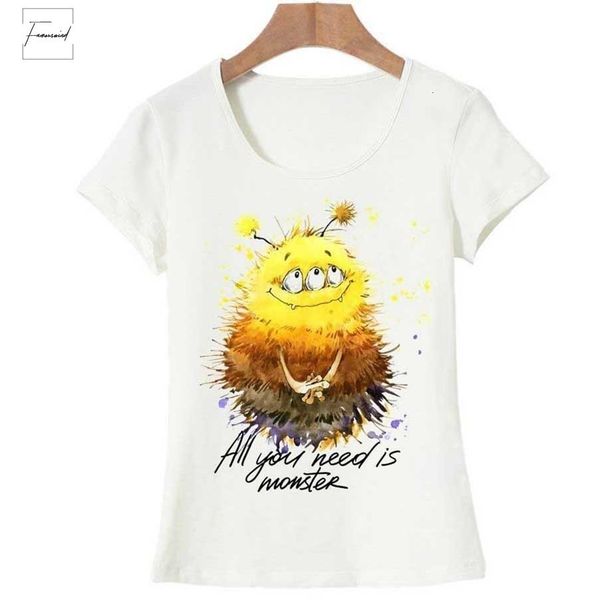 

short new brand t shirts for women o neck female cute cartoon printed t shirt casual tshirt drop shipping, White