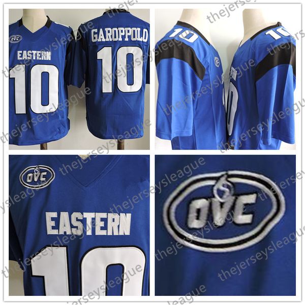 

восточные иллинойс пантерс горячие скидки # 10 джимми гаропполо синий сшитые fcs ncaa колготки трикотажные s-3xl, Black