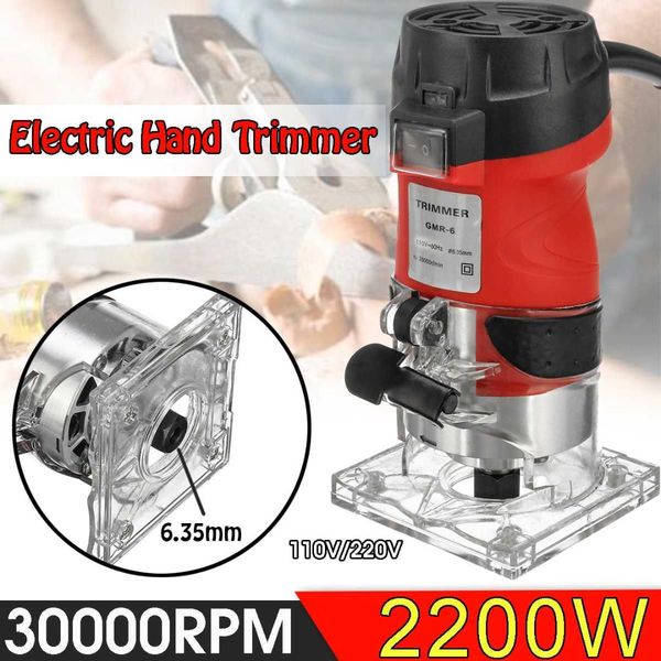 

30000rmp electric hand trimmer joiners power tool wood laminate palms router edging woodworking trimmer carving machine