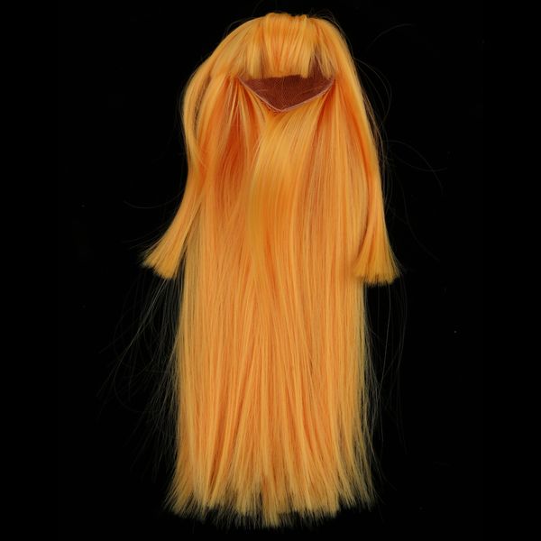 

1/3 bjd doll wig anime girl cosplay, yellow brond hair 24-26cm for luts dod sd yosd super dollfie diy customizing accessories