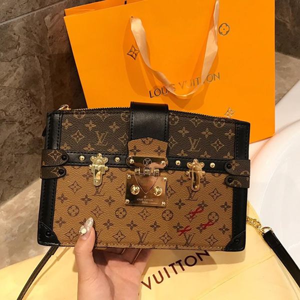 

2019 Дизайнерские женские роскошные сумки через плечо Petite Dauphine Rivoli Коричневая кожа