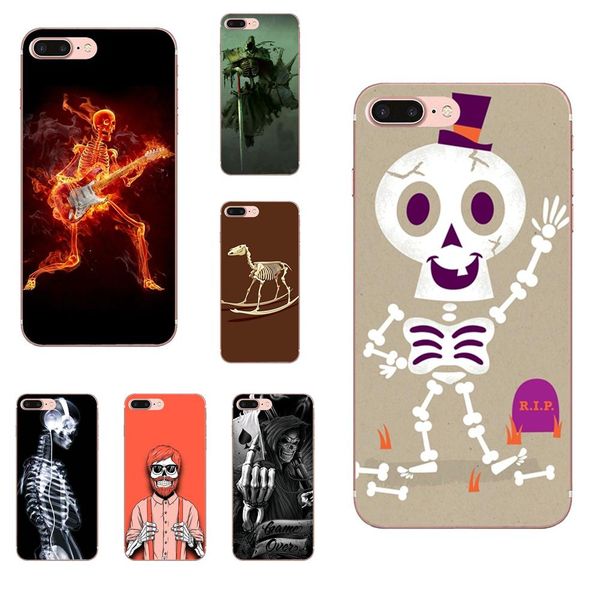 

custom the skeleton skull pattern rubber tpu for xiaomi redmi mi 4 7a 9t k20 cc9 cc9e note 7 8 9 y3 se pro prime go play