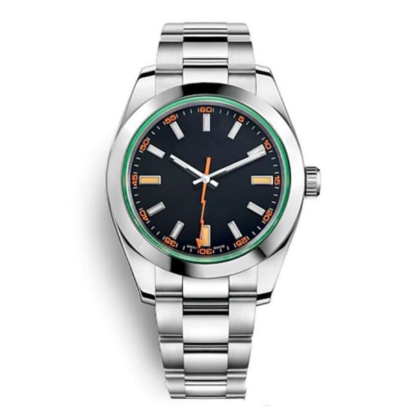 

movement wholesale black watch light automatic 40mm stainless fashion watches men steel mechanical mens 2813 business wristwatch ijxva, Slivery;brown