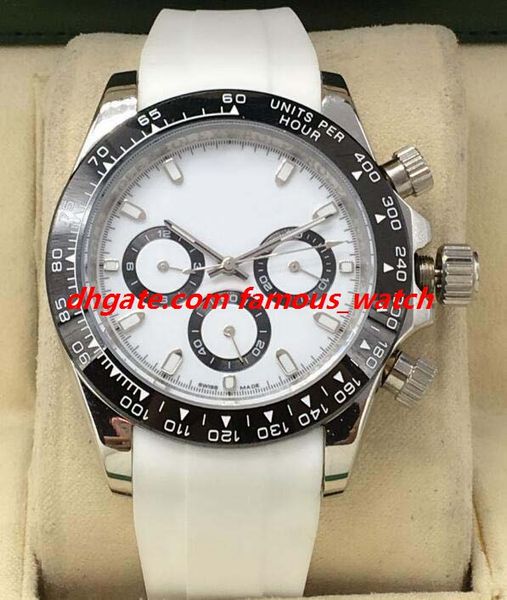 

luxury watch 10 style mens 116520 116500 116505 40mm ceramic bezel rubber bracelet automatic fashion men's watches wristwatch, Slivery;brown