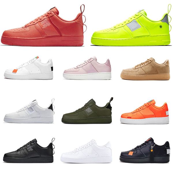 

2019 1 utility classic black white dunk men women outdoor shoes red one sport skateboarding high low cut wheat trainers sneakers 36-45