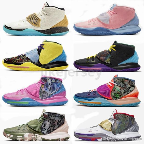 

new concepts x kyrie 6 golden mummy khepri mens basketball shoes irving 6s cny pre-heat men trainers designer sports sneakers