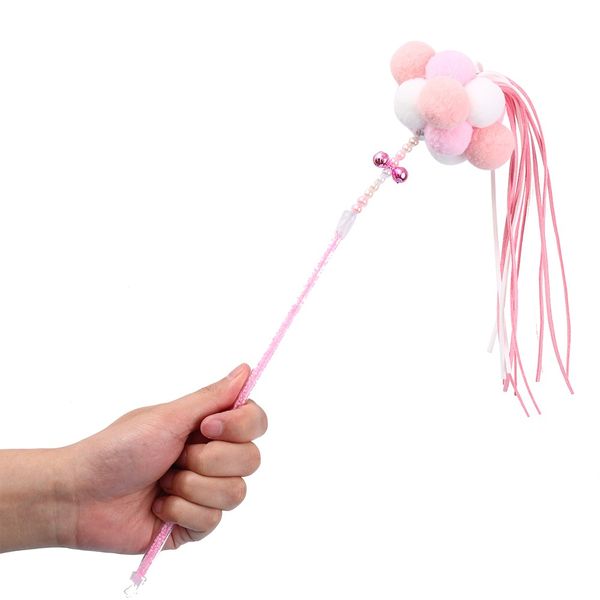 

funny playing interactive pet cat toys cat teaser wand toy stick feather interactive play funny kitten pet supply