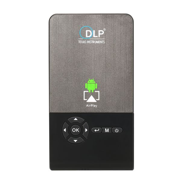 

raypodo android 7.1 dlp 1000 lumens 1080p portable projector with 5000ma battery