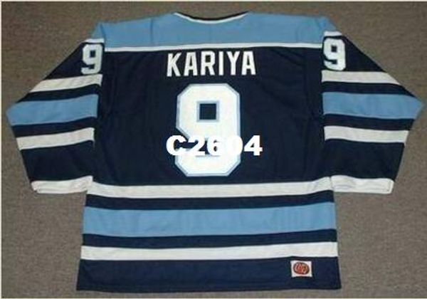 

mens #9 paul kariya maine black bears 1993 ccm vintage retro home hockey jersey or custom any name or number retro jersey, Black;red