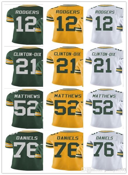

Green bay men women youth packer jer ey 52 clay matthew 12 aaron rodger 76 mike daniel 21 ha ha clinton dix 87 jordy nel on jer ey