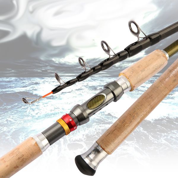 

2019 2.1-3.6m h power carbon lure fishing rod boat rock spinning stick for bass carp pike squid pole for seafishing