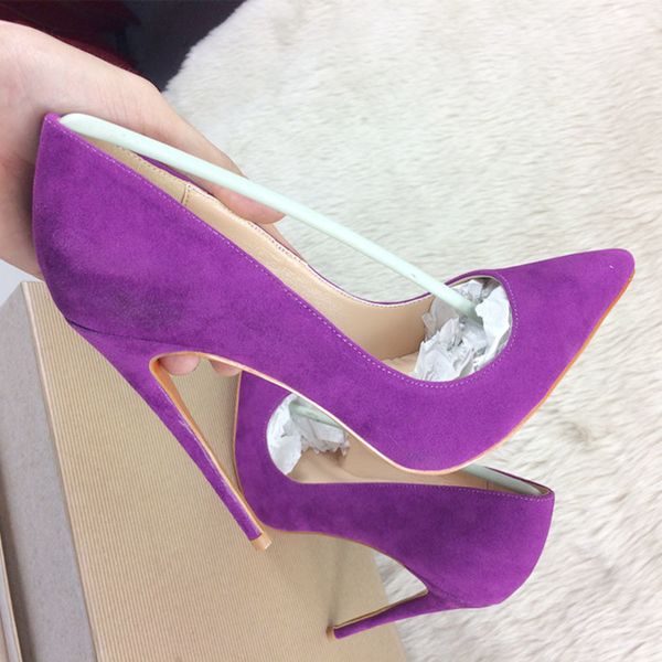 

purple high heels exclusive patent brand fashion pointer shallow mouth high heels tide women single shoes 10cm 12cm ban, Black