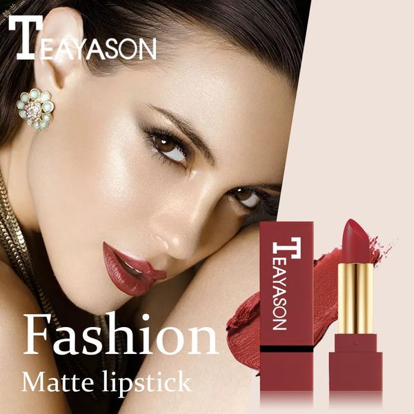 

12 colors nude matte lipstick natural waterproof long lasting lipstick non-stick cup pumpkin color makeup