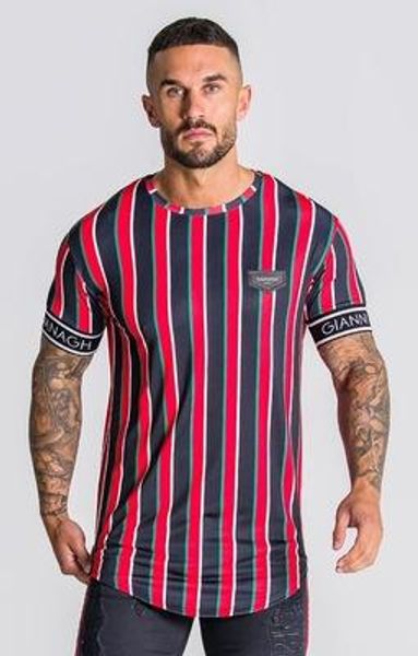 

summer mens t shirts muscle spring quick dry stripe t-shirt round neck breathable motion fitness short sleeve fashion casual, White;black