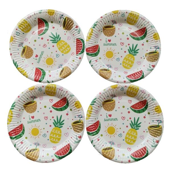 

50pcs прекрасного рождественские украшения праздник посуда одноразовые тарелки бумажные тарелки для алмазной вышивки