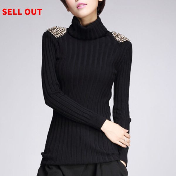 

fashion tide autumn and winter new casual fashion temperament women loose plus solid color badge long sleeve sweater tc731, White;black