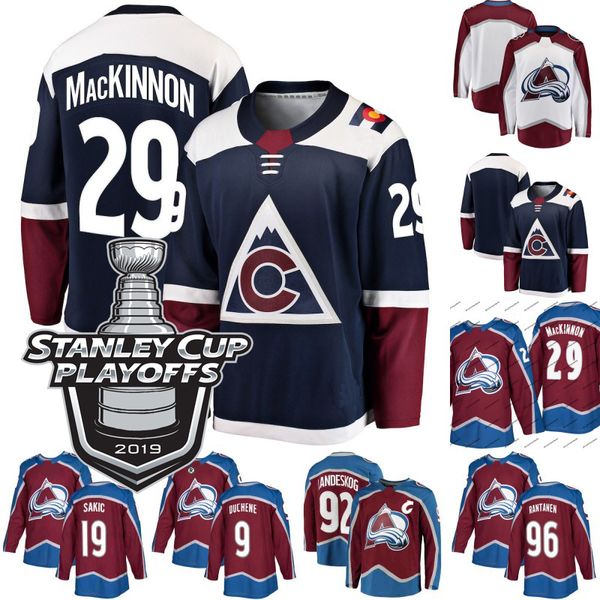 

2019 Stanley Cup Playoffs 92 Gabriel Landeskog Colorado Avalanche Jersey 18 Derick Brassard 91 Vladislav Kamenev 8 Joe Colborne Jerseys
