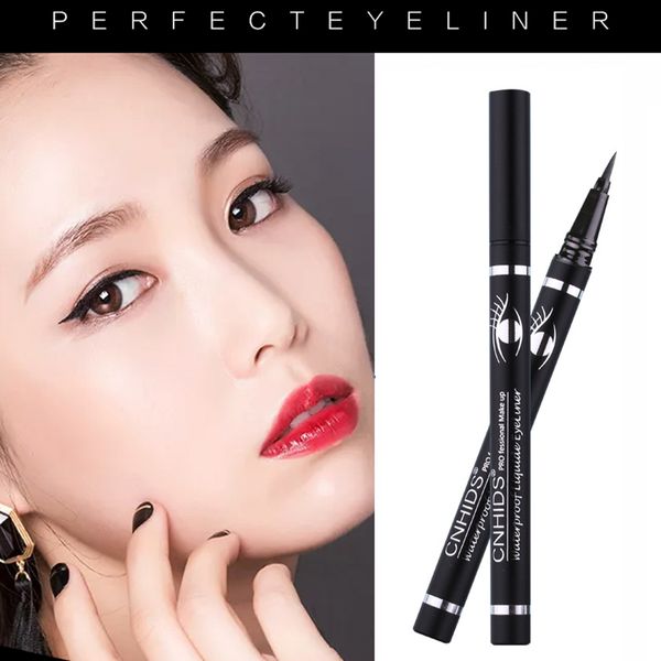 

super black waterproof liquid eyeliner pencil long-lasting eye liner pen not blooming eye makeup beauty cosmetics tools tslm2