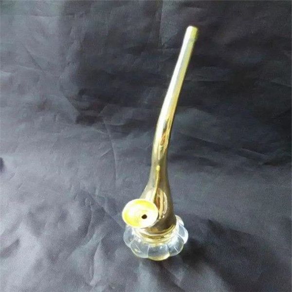 O tubo de New Copper, Atacado Bongs Oil Burner Pipes tubulações de água Cachimbo de vidro plataformas petrolíferas fumadores frete grátis