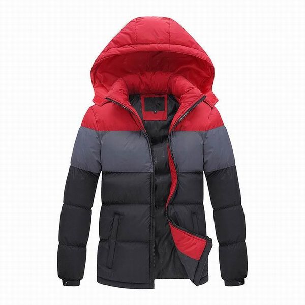 

have logo new fashion design men down jacket men's winter overcoat outdoor coats clothes size s-4xl, Black