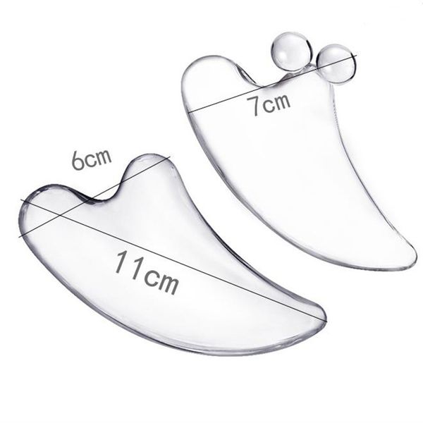 Crystal Resin Gua Sha Board Scraping Plate Facial Body Beauty SPA Massage Tool Spedizione veloce F2769