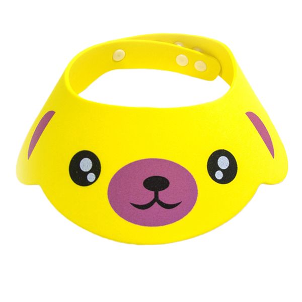 

1pc cartoon cute eva soft baby bath shower caps kids washing head cutting hair shield hats