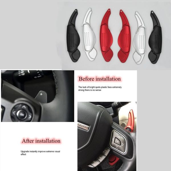 

aluminium alloy car steering wheel shift paddle extension shifters replacement for rangerover xfl xe xf xj f-pace f-type