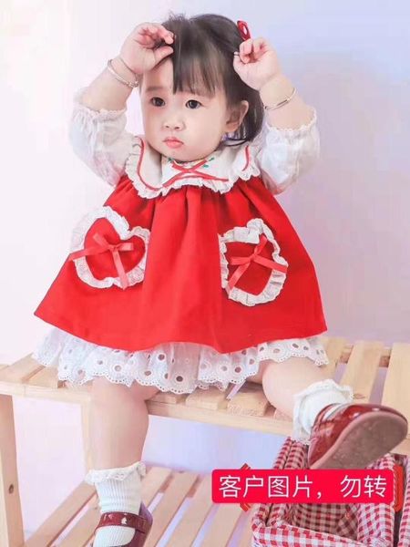 

девушки сладкая лолита платье детям старинные детские костюмы каваи платье для детей красный бант костюм на хэллоуин для детей, Blue