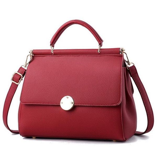 

lixun brand double pocket women pu leather shoulder bags ladies casual hasp handbags crossbody bags girls travel bags female c19031801