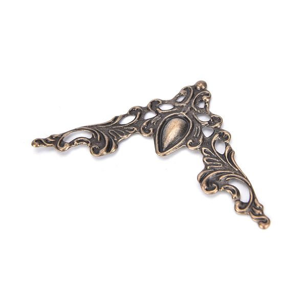 

12pcs book corner protector metal box book scrapbook album corner decorative protector cover for antique brass jewelry box