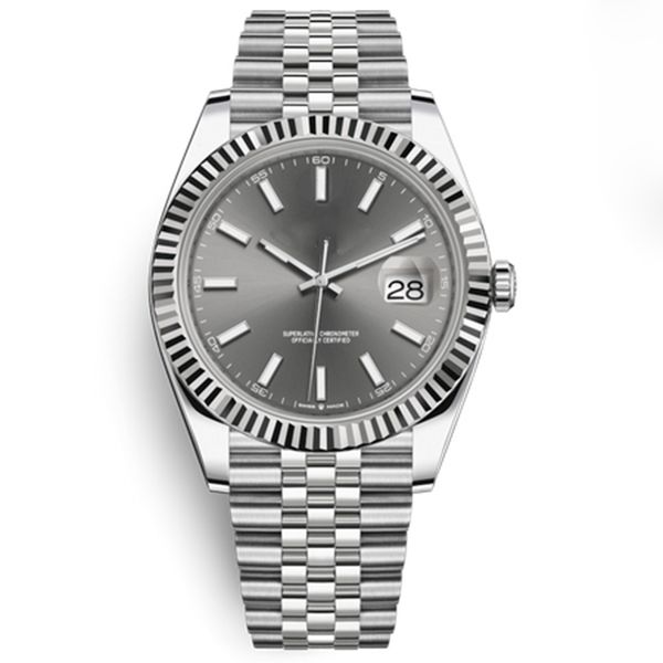 

13 colors montre de luxe 116233 datejust 41mm mens mechanical automatic movement watches sapphire stainless steel men watch gold wristwatch, Slivery;brown