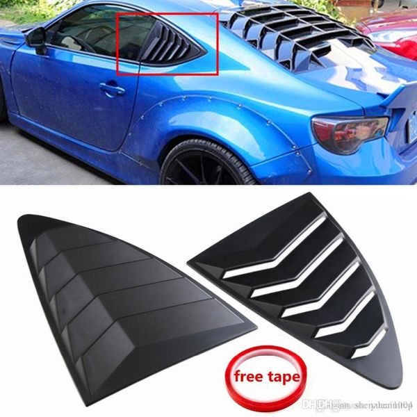 Car Rear Louver Quarter Window Panel Black Plastic For Scion Frs For Subaru Brz For Toyota 86 Gt86 2013 2018 Car Accessories Exterior Car Accessories