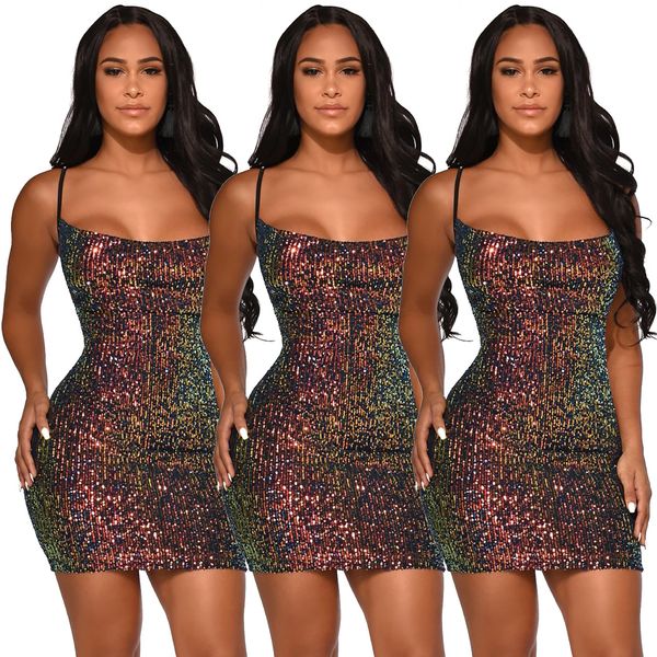 

68q360 women nightclub party sequined dress harness dress skirt factory outlets casual fashion dresses party dresses, White;black