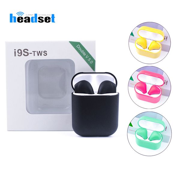 

I9 tw wirele earphone portable 5 0 wirele bluetooth headphone head et invi ible earbud colorful for martphone