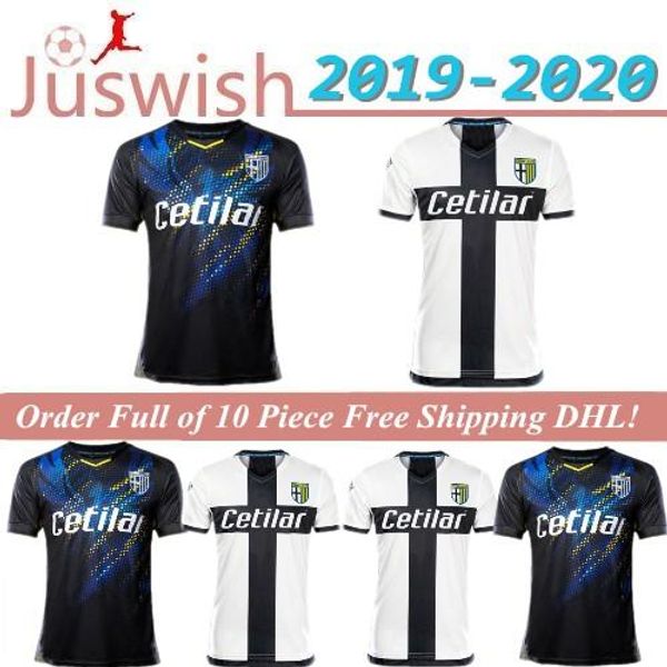 

19 20 parma soccer jersey third black inglese 2019 2020 insigne di gaudio bruno alves calaio home away ceravolo football uniforms shirts, Black;yellow