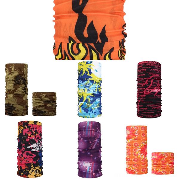 

v1ujo print face mask skull floral designer windproof anti uv scarf outdoor sport cycling face mask women summer sunscreen triangle mask, Black