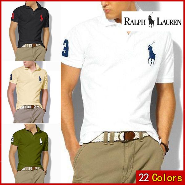 

2019 t hirt for men de igner polo ralph american brand de ign men 039 cotton double buckle polo hirt fa hion avant garde factory direct