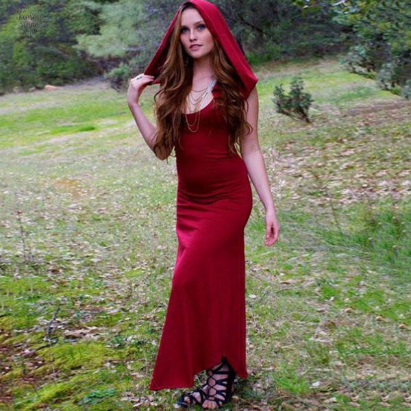 

смешать готические платья женщины vintage с длинным рукавом платья с капюшоном партии элегантный узелок черное платье женский гот осень длин, Black;gray