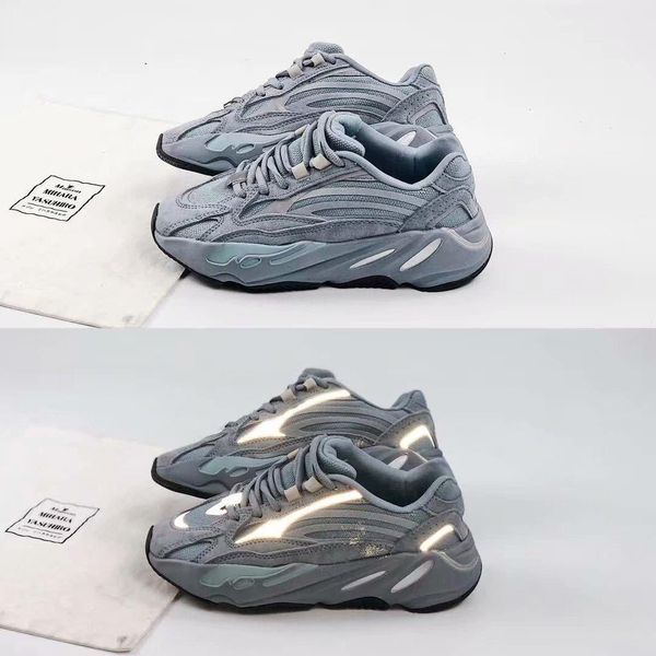 

700s runner 2019 новый kanye west сиреневый wave светоотражающие больница синий мужские женские athletic лучшие качества спорта бег кроссовк, White;red