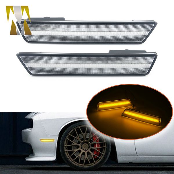 

for dodge challenger 2008 2009 2010 2011 2012 2014 front side turn signal marker lamp smd led lights for challenger accessories